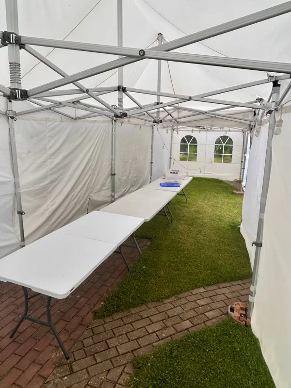 3x6m nojumju komplekts ar papildaprīkojumu.